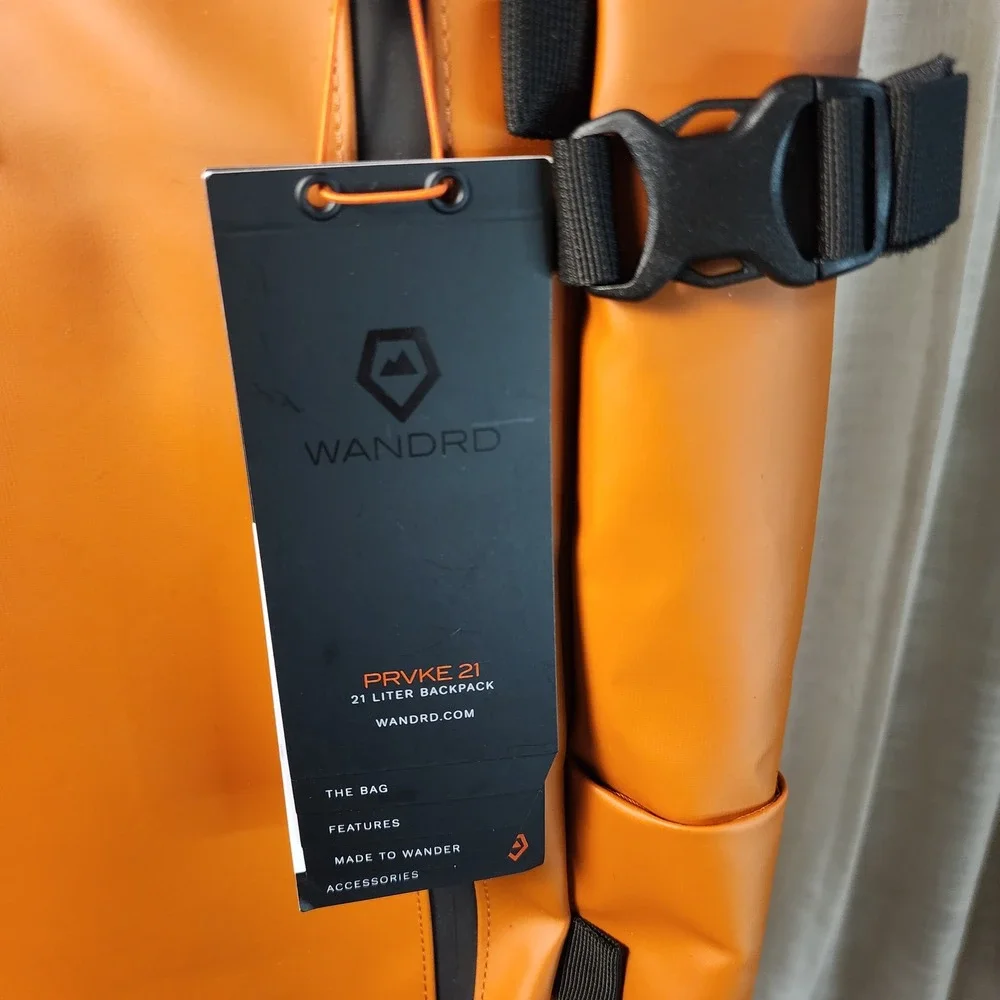 WANDRD‎ PRVKE 21L Backpack Sedona Orange Camera Travel Rolltop Laptop Bag New